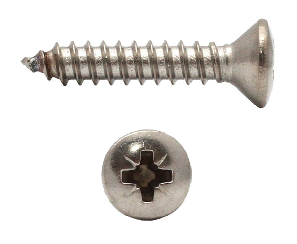 Raised Countersunk Pozi Self Tapping Screw DIN 7983