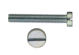 Cheese Head Slotted Machine Screw DIN 84 - NSSFasteners